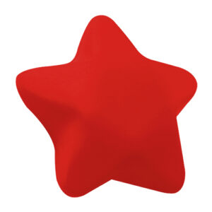 Pelota-antiestres en forma de estrella roja