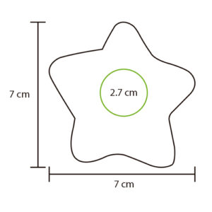 Pelota-antiestres en forma de estrella