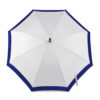 Paraguas blanco y azul