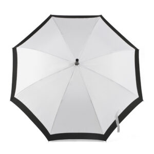 Paraguas blanco y negro