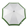 Paraguas blanco y verde