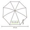 medidas de paraguas con clip
