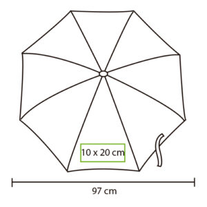 medidas de paraguas con clip