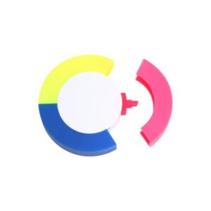 Marca textos de 3 colores circular