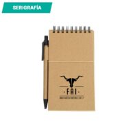 Libreta con pasta de cartón