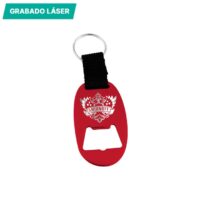 Llavero destapador metálico