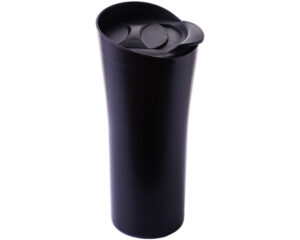 vasos de plástico duro negro