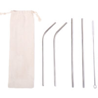 Kit de popotes de acero