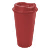 Vasos de plástico con tapa a presión rojo