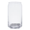 Vasos de vidrio con forma de lata