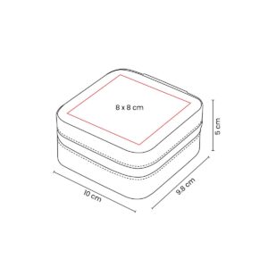 Diagrama de alhajero con medidas