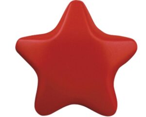 Pelotas antiestrés con forma de estrella roja