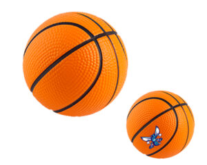 Antiestrés pelota de basquet con logo