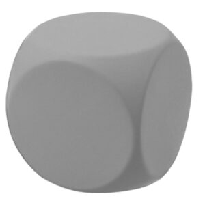 Antiestrés forma de cubo gris obscuro