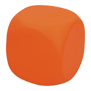 Antiestrés forma de cubo naranja