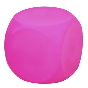 Antiestrés forma de cubo rosa