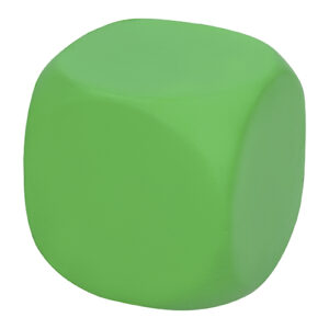 Antiestrés forma de cubo verde