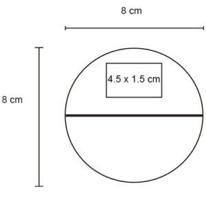 Pelota-antiestrés-forma de-pastilla circular