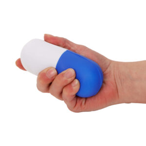 Pelota antiestrés forma de pildora