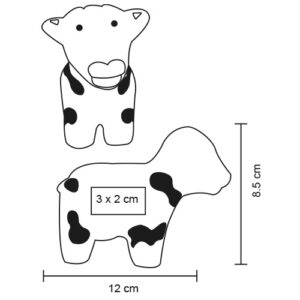 Pelota antiestrés forma de vaca