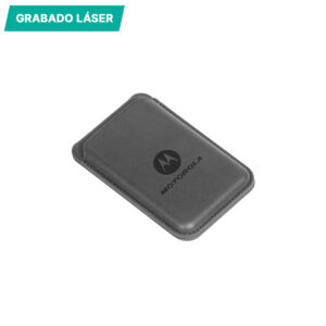 tarjetero con soporte para celular