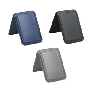 tarjetero con soporte para celular