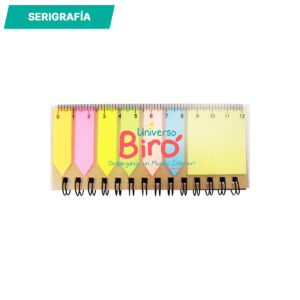 libretas con notas adhesivas