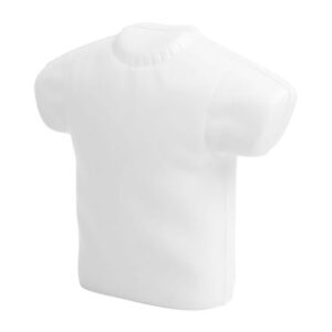 Pelota anti estres en forma de playera de lado fondo blanco