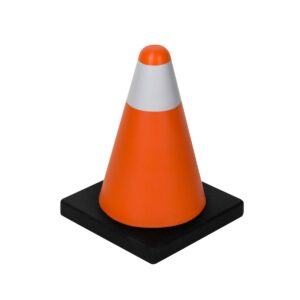 Pelota antiestrés forma de cono de seguridad