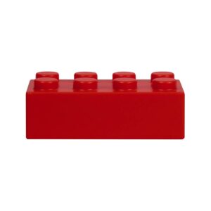 Pelota antiestrés forma de lego-rojo