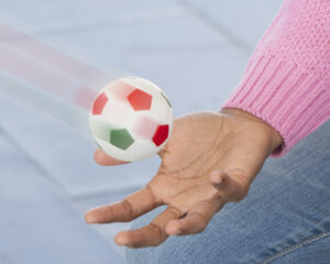 Pelota antiestrés tricolor cachandola